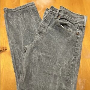 Levi’s 501 Jeans Y2K Gray Marbled Fade Heavyweight Denim 32x30 (29X27)